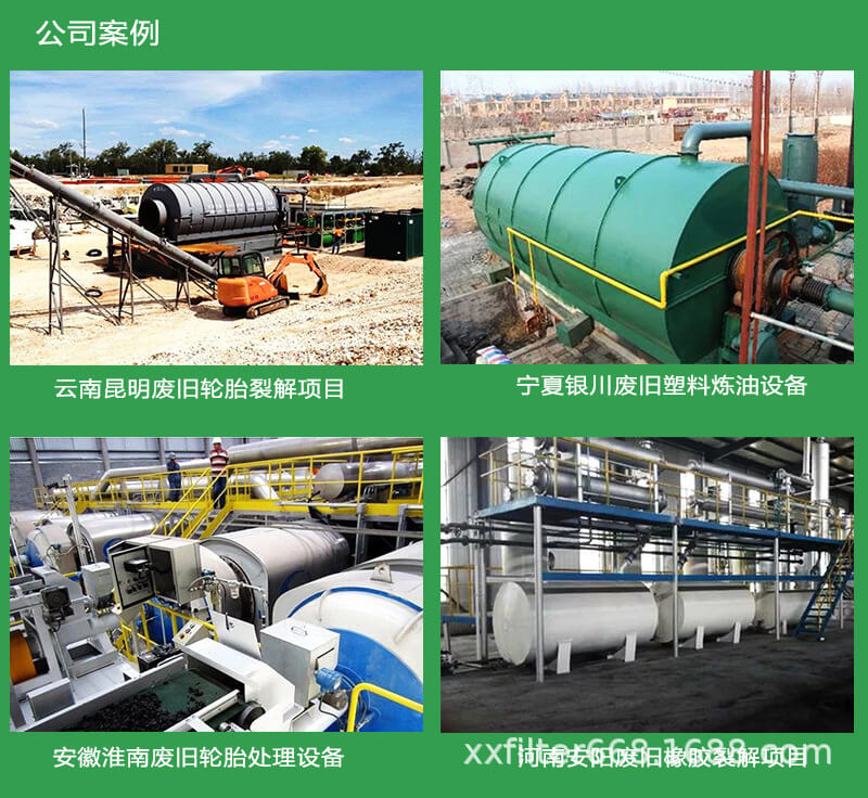 環保型廢舊輪胎煉油設備客戶案例 環保型廢舊輪胎煉油設備客戶案例